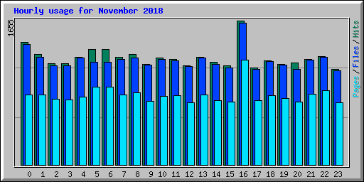 Hourly usage for November 2018