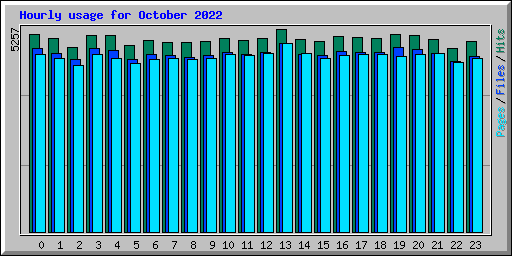 Hourly usage for October 2022